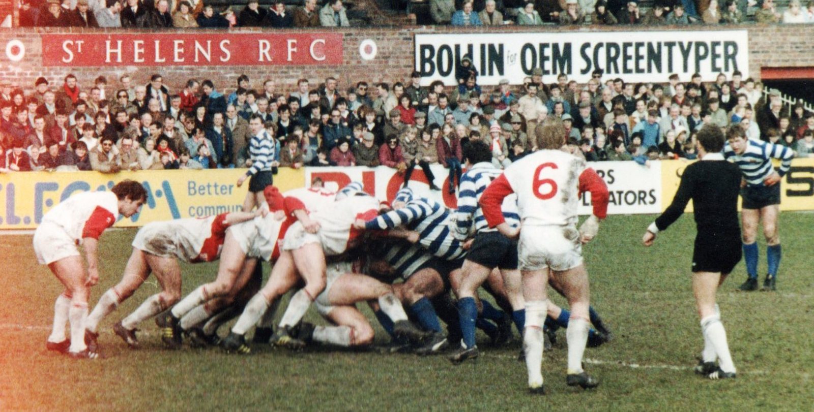 Scrum: St Helens v Oldham - April 1st 1984.