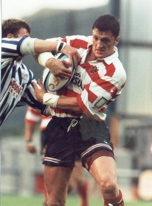 Gary Lord in action v St Helens - Aug 23rd 1995.