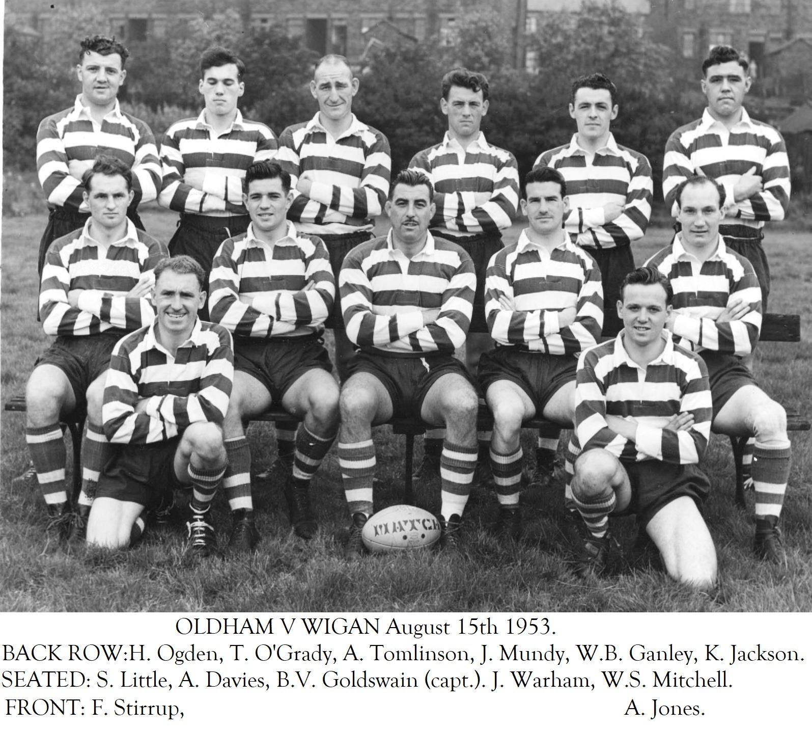 Oldham v Wigan, 15 August 1953