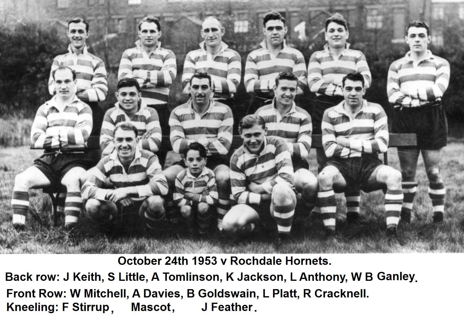 Oldham v Rochdale Hornets, 24 October 1953