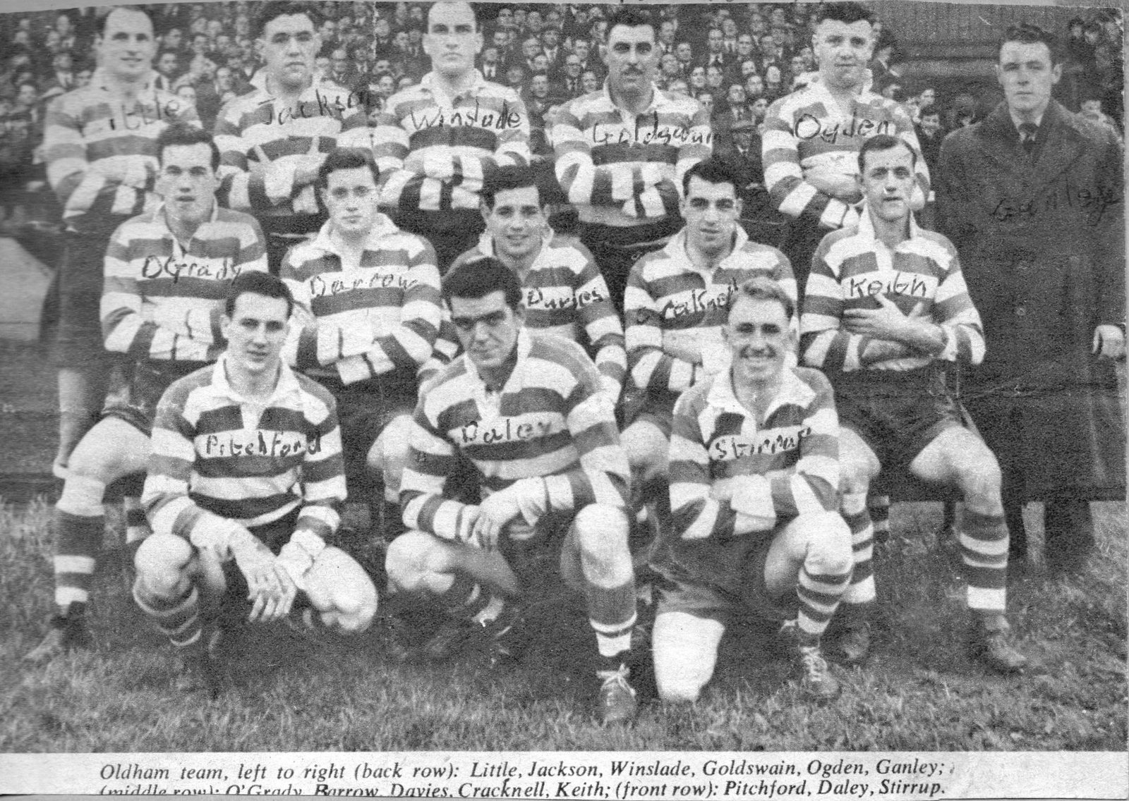 Rochdale Hornets v Oldham, 16 October 1954