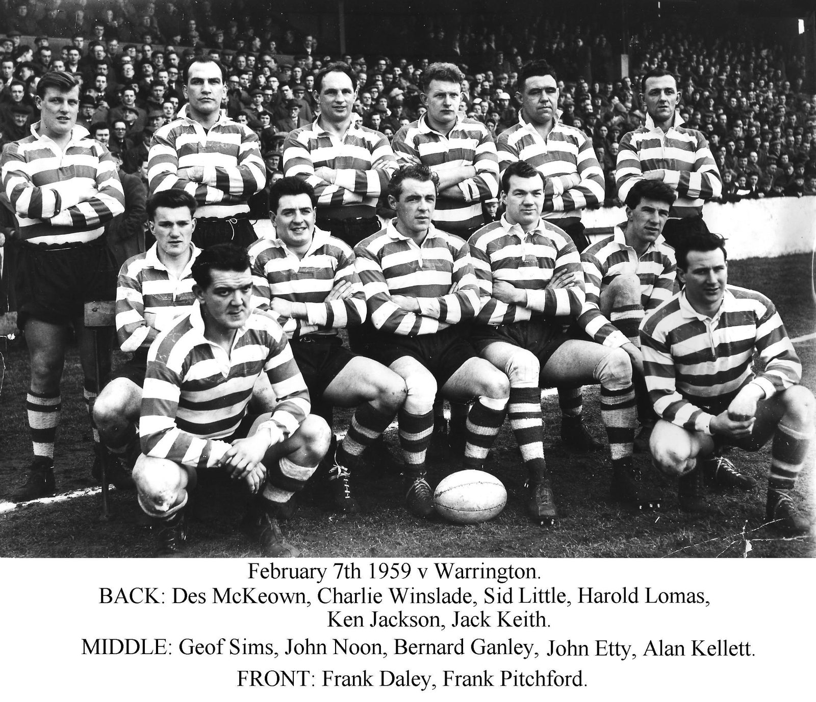 Oldham v Warrington, 7 February 1959