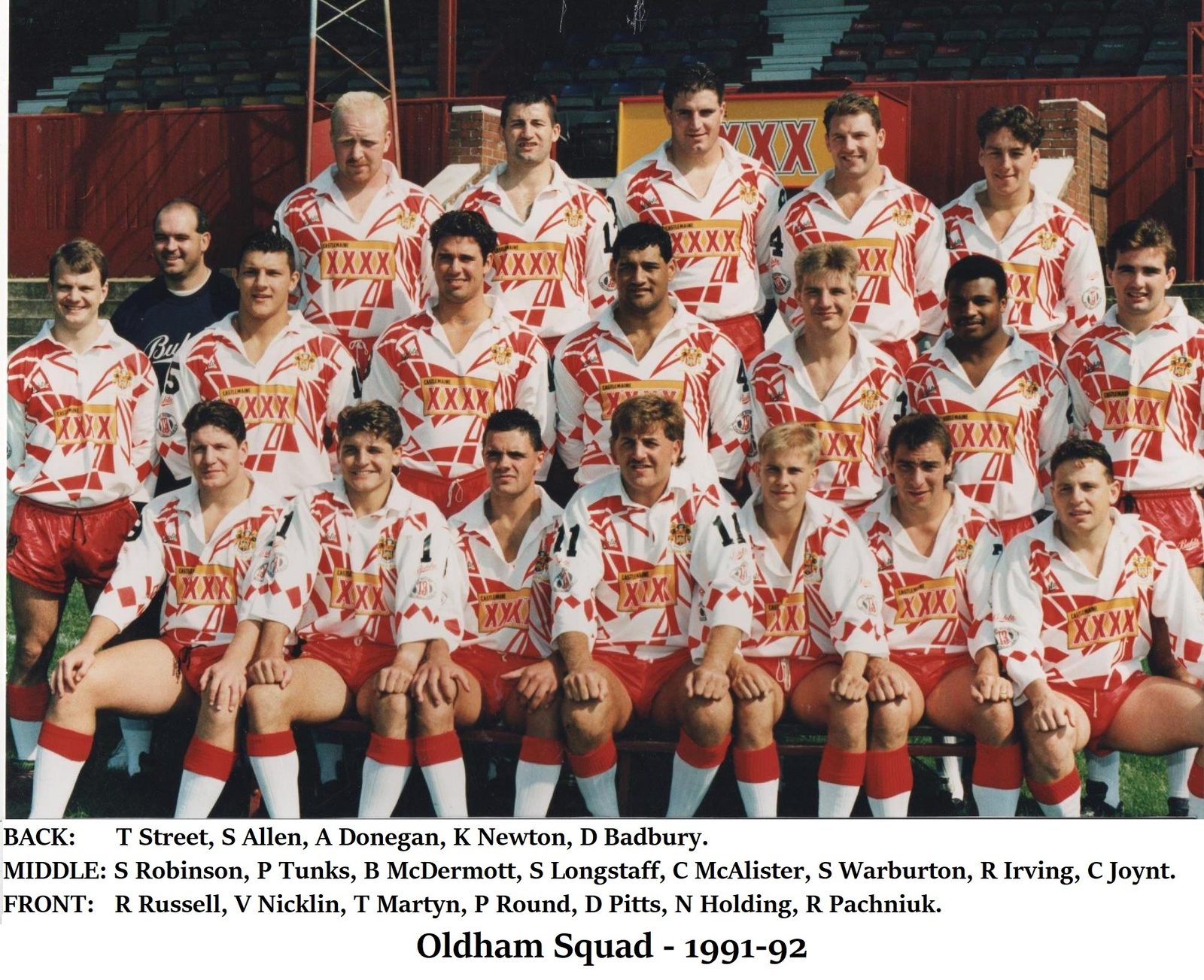 1991 92 squad