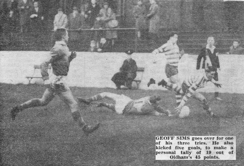 Oldham v Whitehaven, 2 December 1961