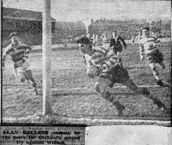 Oldham v Widnes, 19 March 1955