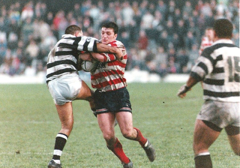 Gary Lord in action v Widnes - Nov 12th 1995.