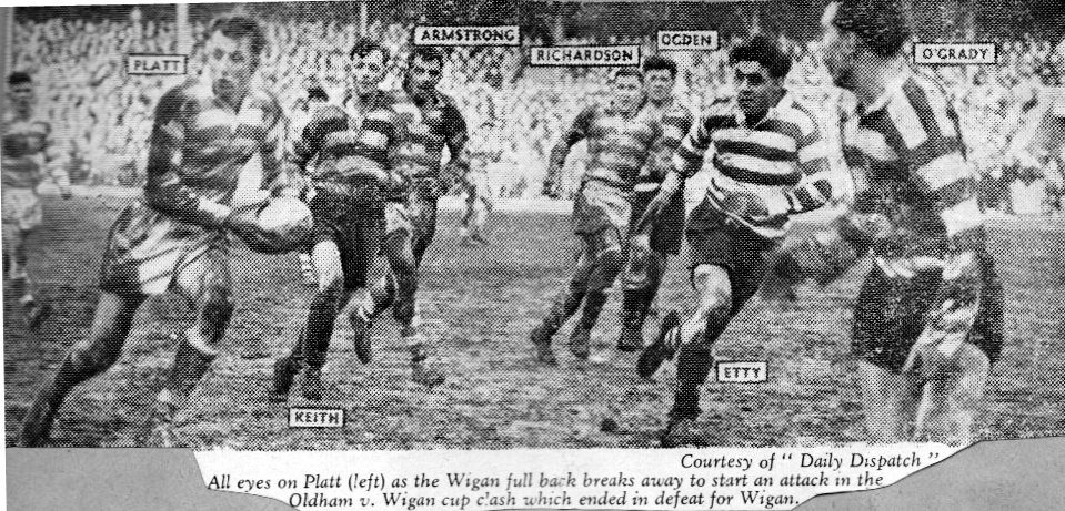 Oldham v Wigan, 10 February 1955