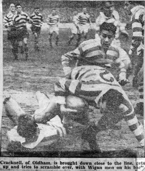 Oldham v Wigan, 2 April 1955