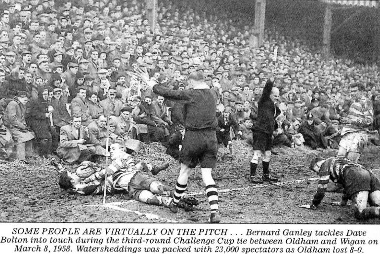 Oldham v Wigan, 8 March 1958