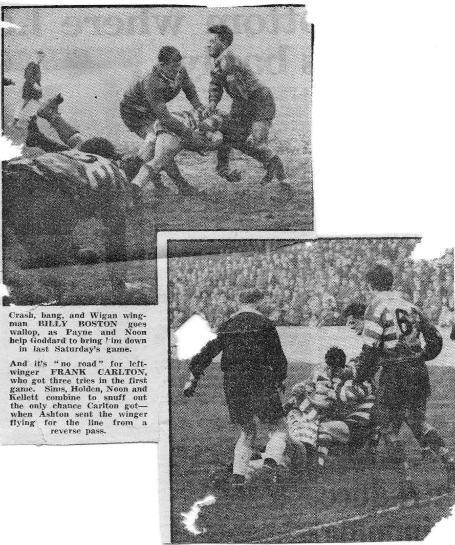 Oldham v Wigan, 20 January 1962