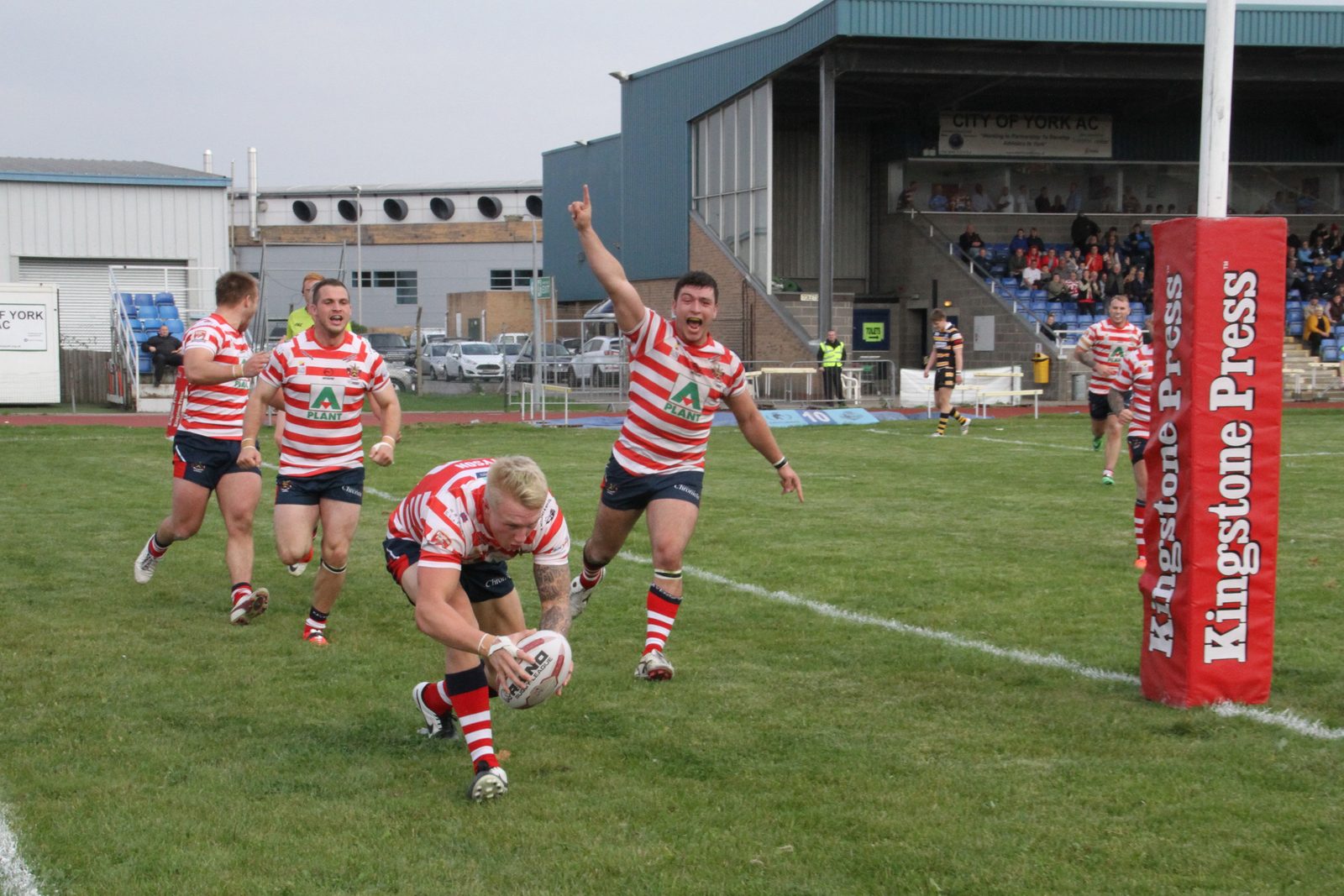 A try for George Tyson at York - Sep 21st 2014.