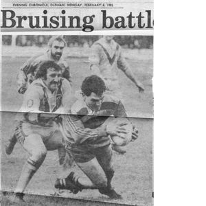Oldham v Cardiff City Blue Dragons, 7 February 1982