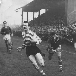 John Etty scores at Leigh but is brought back for an infringement - Sep 19th 1956.