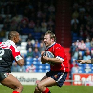 Gareth Barber in possession v Leigh - May 25th 2003.