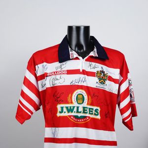 2001 - Oldham Home Shirt - signed.