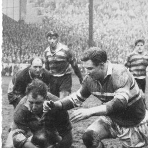 Vince Nestor tackled at Central Park - Jan 13th 1962.