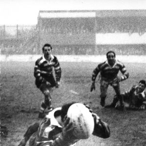 Geoff Bootle scores the only try of the match - Jan 20th 1962.