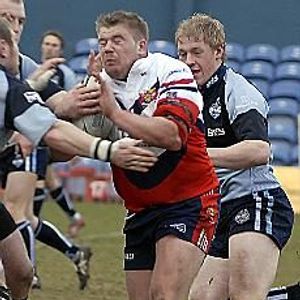 Adam Robinson - barges into the York defence - March 30th 2008