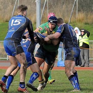 Mark Hobson takes on the Egremont defence - March 15th 2014.