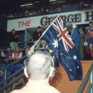 Adelaide Rams take the field at Boundary Park - July 25th 1997.