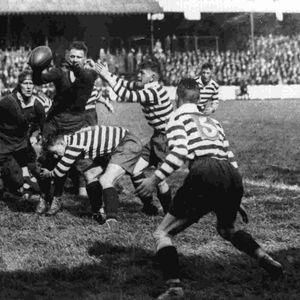 Left to right: Alex Givvons, Ted Hodgson, Fred Ashworth, Les Lewis and Ted Sadler v Australia - Sep 9th 1933.