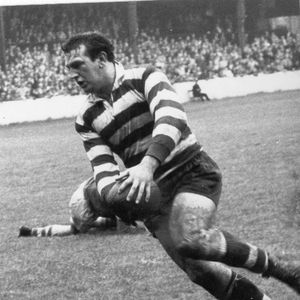 Charlie Bott scores against Barrow - Sep 21st 1963.