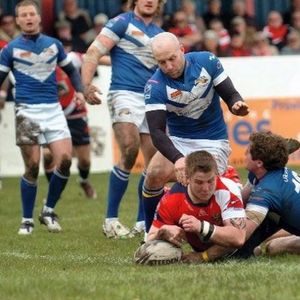 Jamie Dallimore scores against Barrow - April 16th 2012.