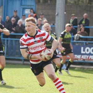 Richard Lepori scores against Batley at Bower Fold - April 3rd 2016.