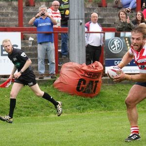Adam Clay scores at Batley - Aug 20th 2017.