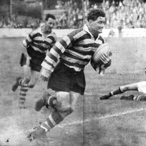 Derek Turner on the attack - Sep 27th 1958.