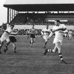 Joe Collins prepares to take on "Young Alex" Givvons at Blackpool - Sep 14th 1964.