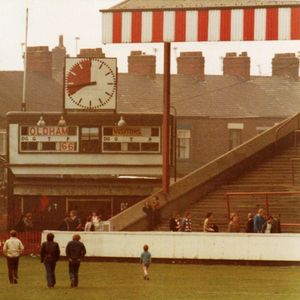 Scoreboard v Blackpool March 28th 1982.