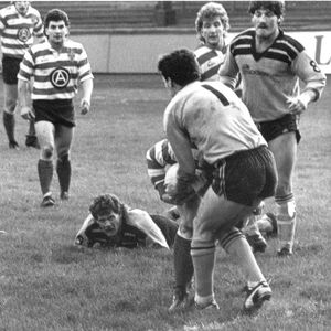 Action from Oldham v Castleford - Oct 20th 1985.