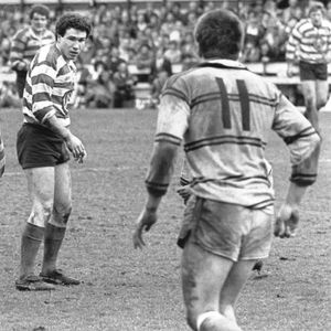 Ian Sanderson and Des Foy in the semi against Castleford at Wigan - March 22nd 1986.