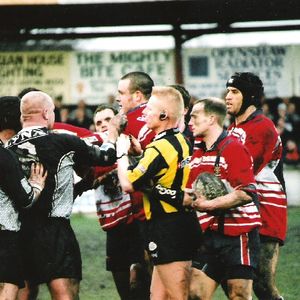 Flare up! Oldham v Chorley Jan 20th 2002.