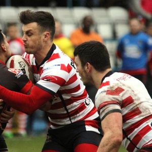 Good defence from Danny Langtree and Lewis Palfrey v Dewsbury - Feb 12th 2016.