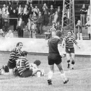 Ray Ashton scores against Featherstone - Oct 7th 1979.