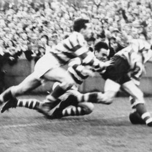 Alan Kellett scores at Thrun Hall - Sep 6th 1958.