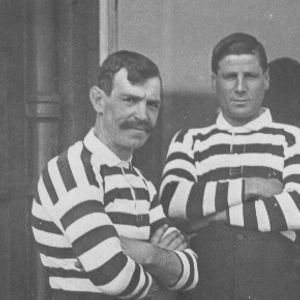 Tom Fletcher, George Smith and Joe Ferguson before the match against Huddersfield - Sep 25th 1915.