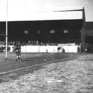 Ken Jackson scores at Hull - April 9th 1955.