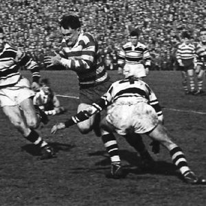 Geoff Robinson in the semi-final v Hull - April 9th 1960.