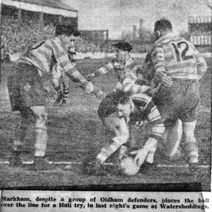 Oldham v Hull FC, 18 April 1955