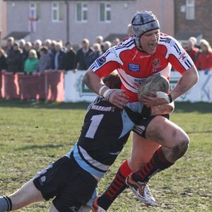 Chris Clarke in action against Hunslet Warriors, March 6, 2011