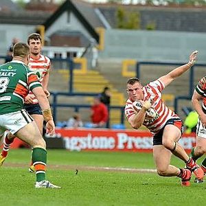 Steven Nield in action in the Playoff final v Hunslet at Headingley - Oct 5th 2014.