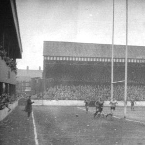Roland Barrow scores v Leeds - April 23rd 1955.