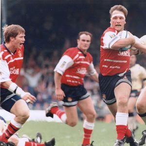 Matt Munro on the attack v Leeds - May 18th 1997.