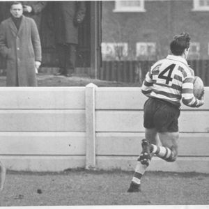 A try for John Donovan at Liverpool - Feb 27th 1965.