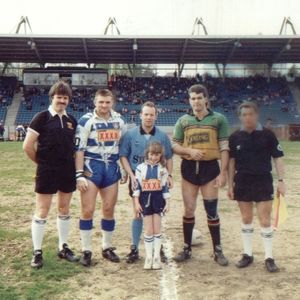 Pre-match preliminaries, London v Oldham at Crystal Palace - April 18th 1993.