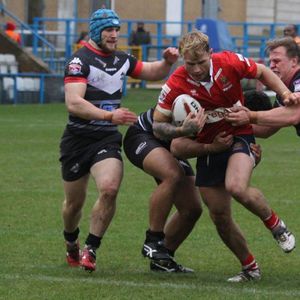 Danny Langtree in action against London Broncos - Feb 7th 2016.