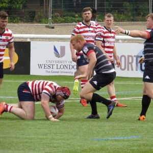 Michael Ward prepares to play the ball v London Broncos - June 19th 2016.